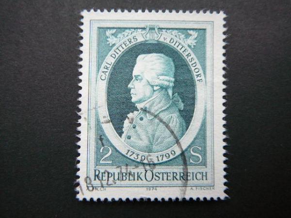 Austrija 1974 1469 Muzika Kompozitorius antsp. #