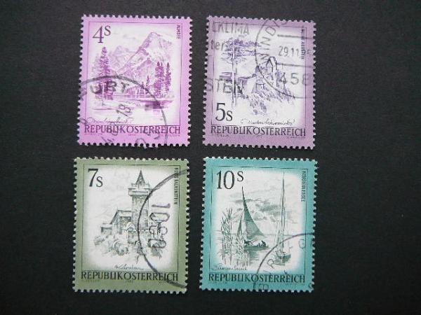Austrija 1973 1430/3 Vaizdai antsp. #