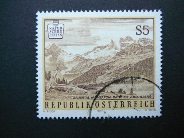 Austrija 1987 1896 Kalnai antsp. #