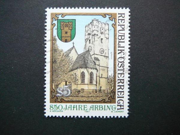 Austrija 1987 1895 Architektura Herbas antsp. #
