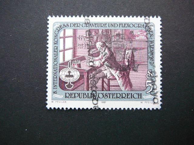 Austrija 1987 1888 Graveris antsp. #