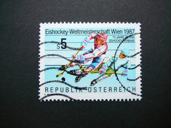 Austrija 1987 1877 Sportas Ledo ritulys antsp. #