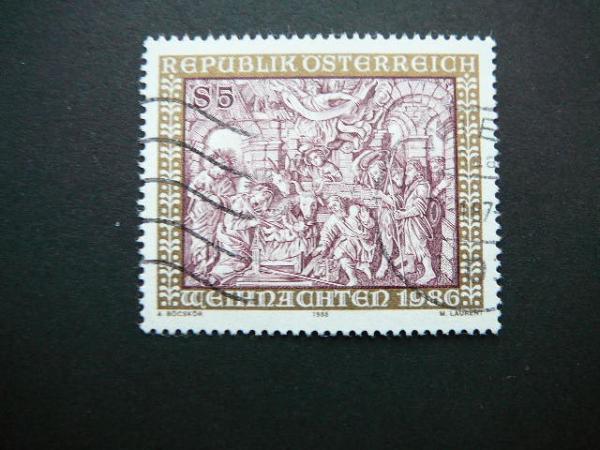 Austrija 1986 1870 Sventos Kaledos antsp. #