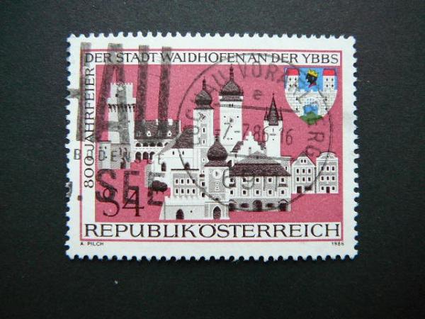 Austrija 1986 1852 Miestas Herbas antsp. #