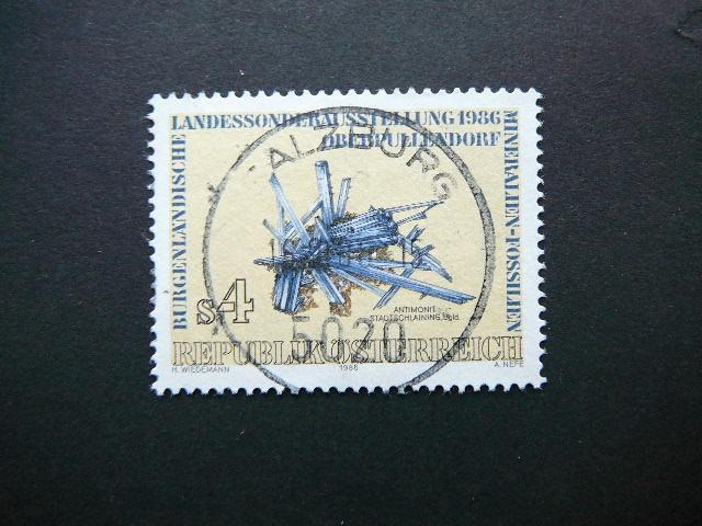 Austrija 1986 1850 Mineralai Fosilijos antsp. #