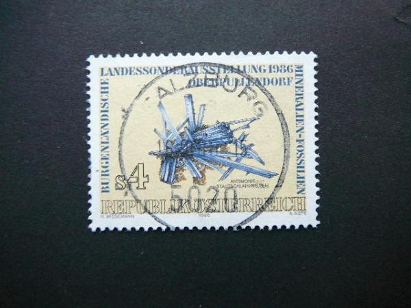 Austrija 1986 1850 Mineralai Fosilijos antsp. #