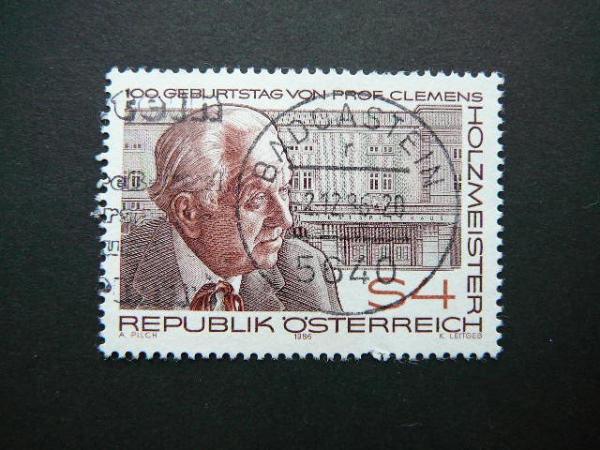 Austrija 1986 1843 Architektas antsp. #