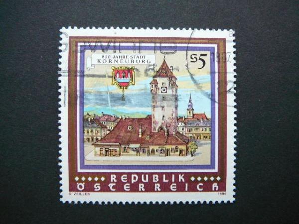 Austrija 1986 1840 Architektura Herbas antsp. #