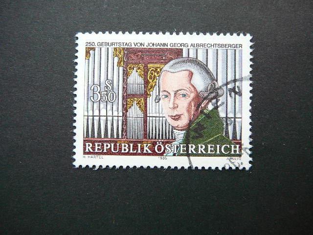Austrija 1986 1839 Kompozitorius Muzika antsp. #