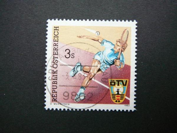 Austrija 1982 1707 Tenisas Sportas antsp. #