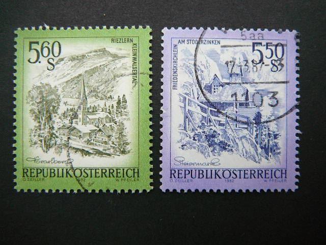 Austrija 1982 1711 Vaizdai Baznycia antsp. #