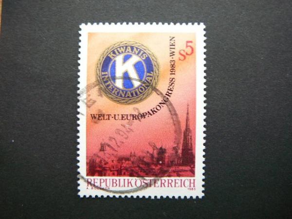 Austrija 1983 1744 Emblema Kivanis antsp. #