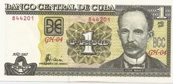 Kuba. 1 pesas ( 2016 ) UNC