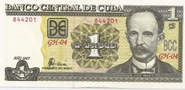 Kuba. 1 pesas ( 2016 ) UNC