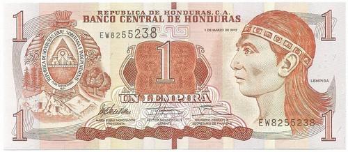 Hondūras. 1 lempyra ( 2014 ) AU