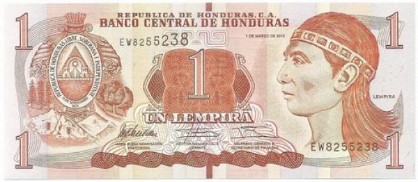 Hondūras. 1 lempyra ( 2014 ) AU