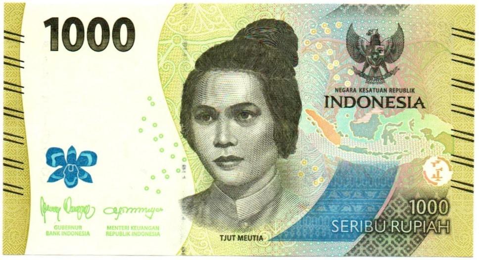 Indonezija. 1000 rupijų ( 2022 ) UNC