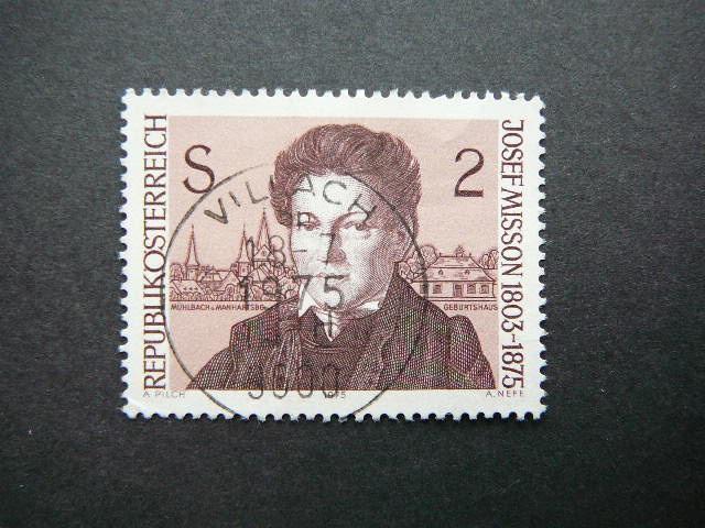 Austrija 1975 1489 Poetas antsp. #