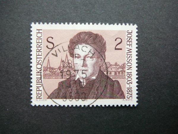 Austrija 1975 1489 Poetas antsp. #
