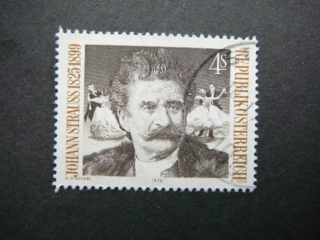 Austrija 1975 1495 Kompozitorius Muzika antsp. #