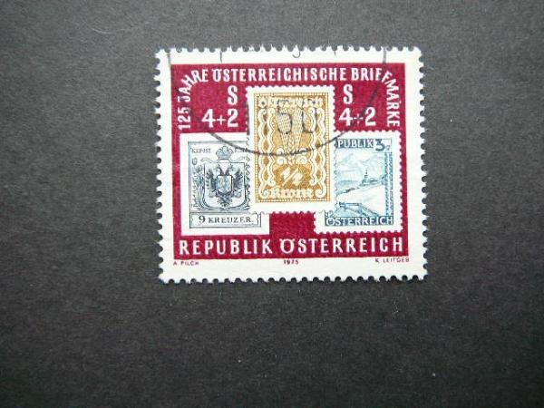 Austrija 1975 1504 Pastas P.z. - 125metai antsp. #