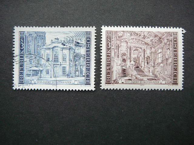 Austrija 1976 1507/8 Teatras antsp. svarus #