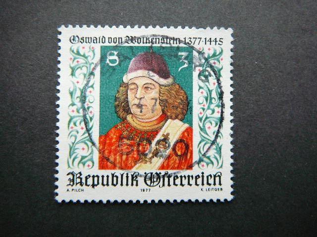 Austrija 1977 1541 Poetas Kompozitorius antsp. #