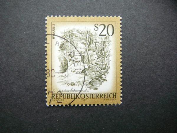 Austrija 1977 1565 Upe Tiltas antsp. #