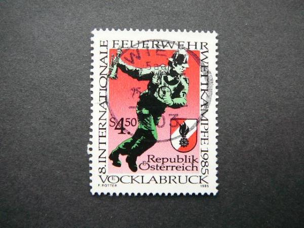 Austrija 1985 1821 Gaisrininkas Emblema antsp. #