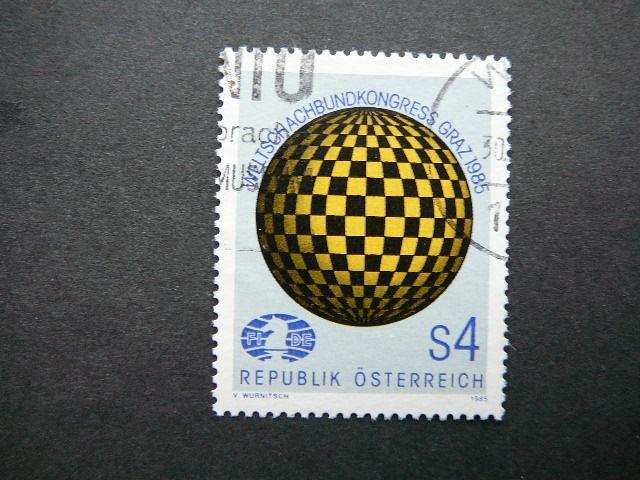 Austrija 1985 1823 FIDE Emblema antsp. #