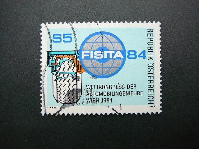 Austrija 1984 1770 Automobiliai Emblema antsp. #