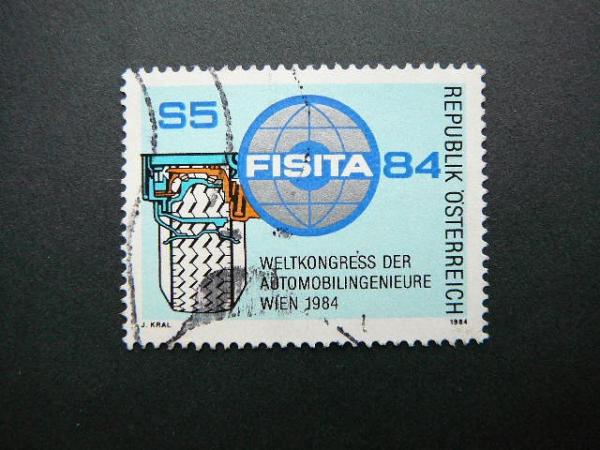Austrija 1984 1770 Automobiliai Emblema antsp. #