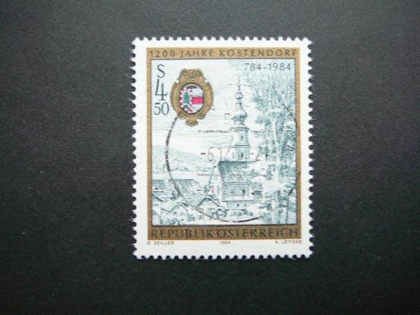 Austrija 1984 1771 Baznycia Emblema antsp. #