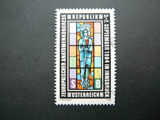 Austrija 1984 1790 Anatomija Vitrazas antsp. #