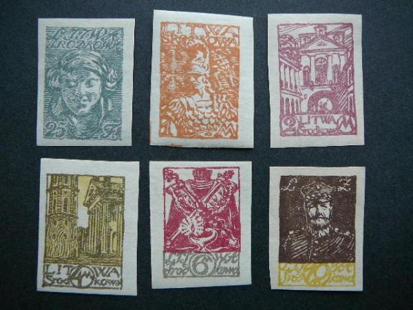 Vidurio Lietuva 1920 014/9B svarus #