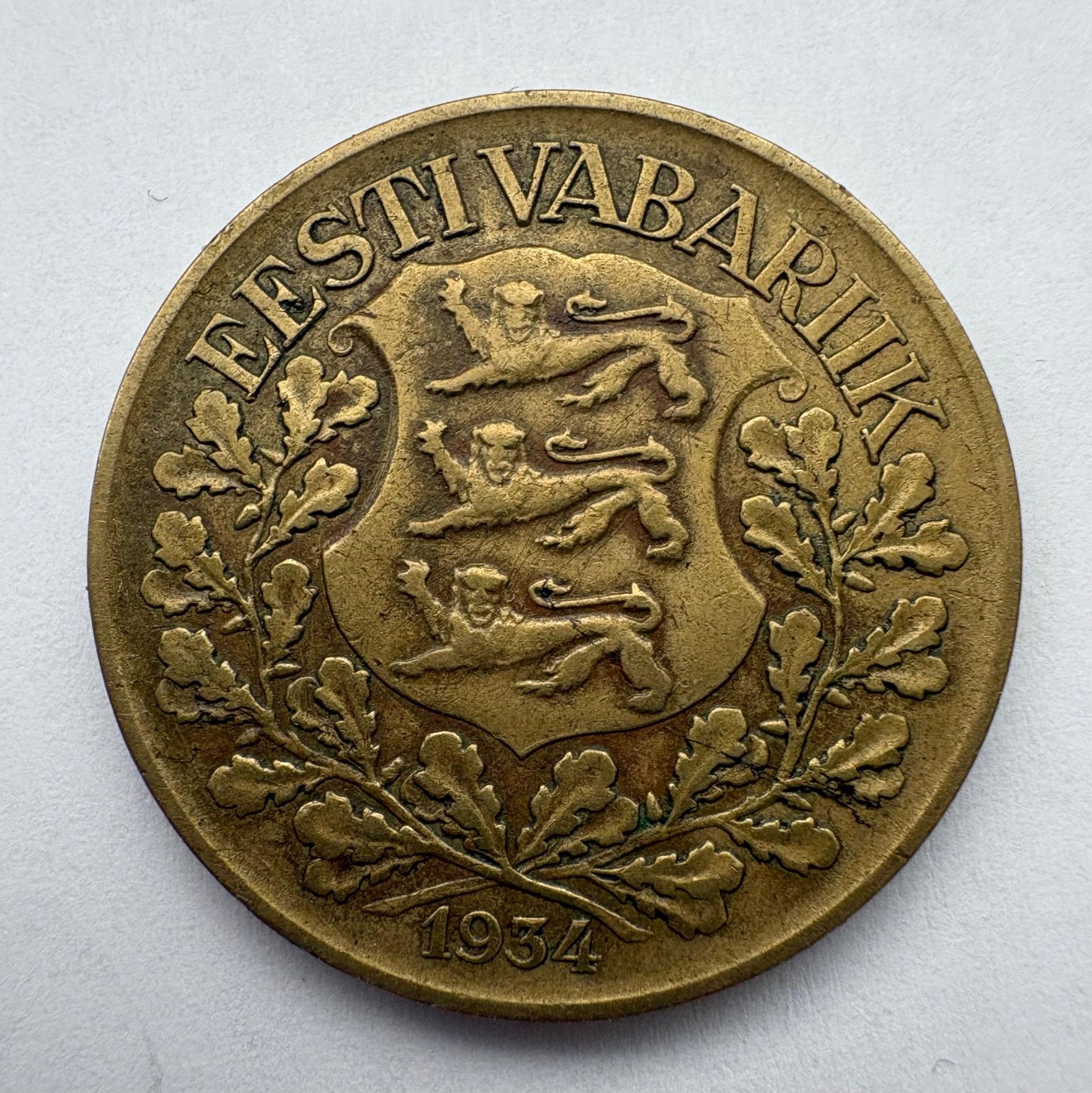 Estija 1 krona 1934