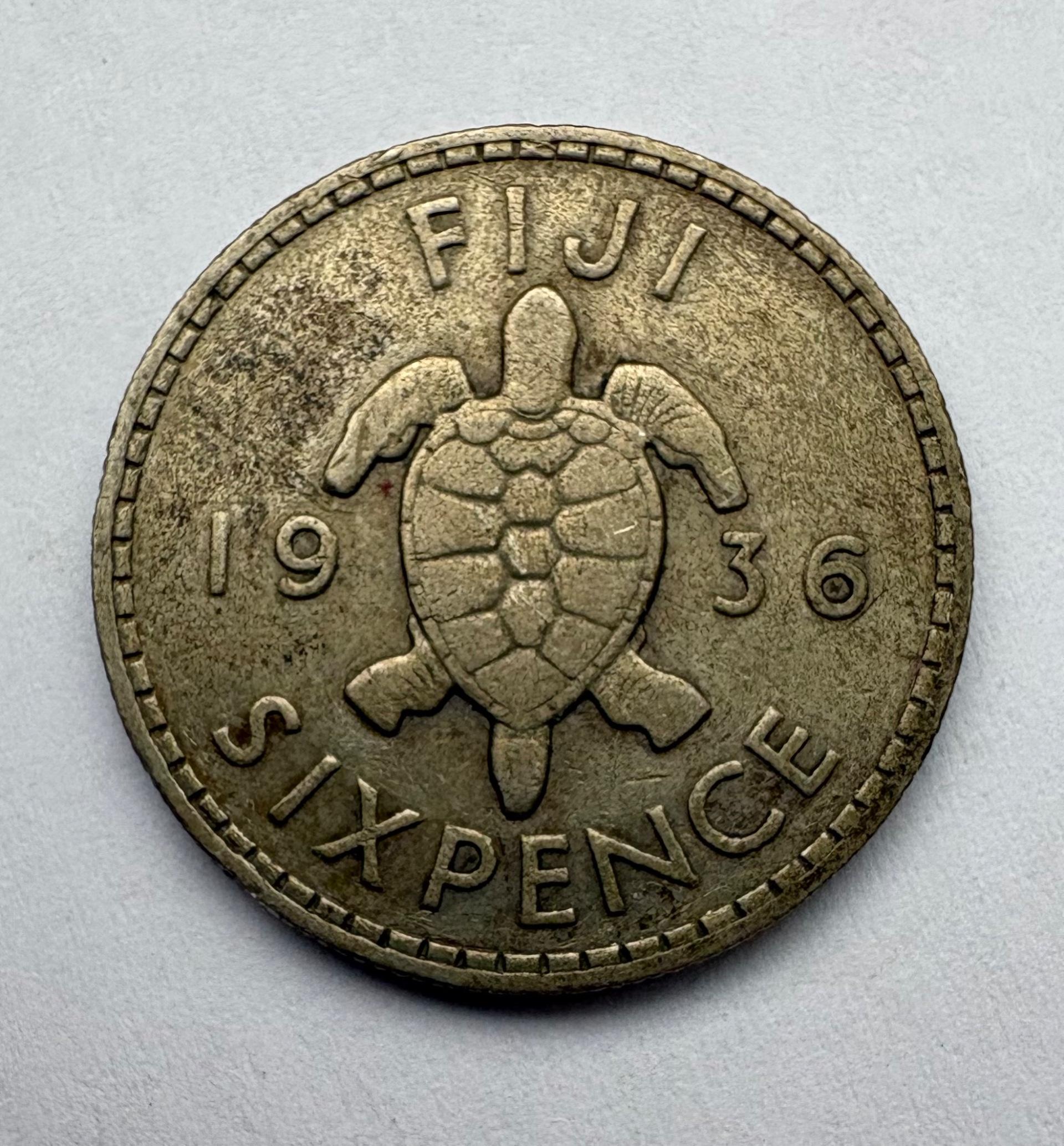 Fiji 6 p 1934 sidabras