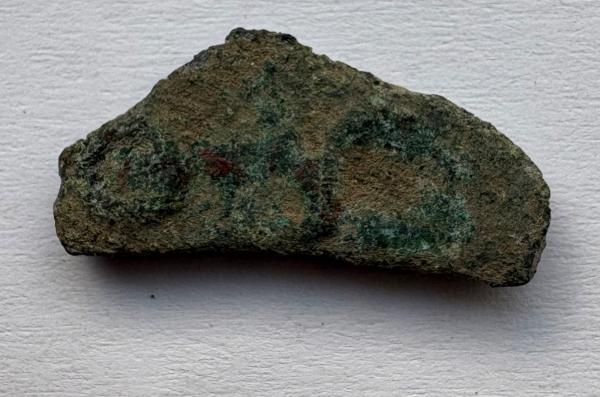 Olbija delfinas-pinigas 5-3a pr Kr su OY raidėmis 