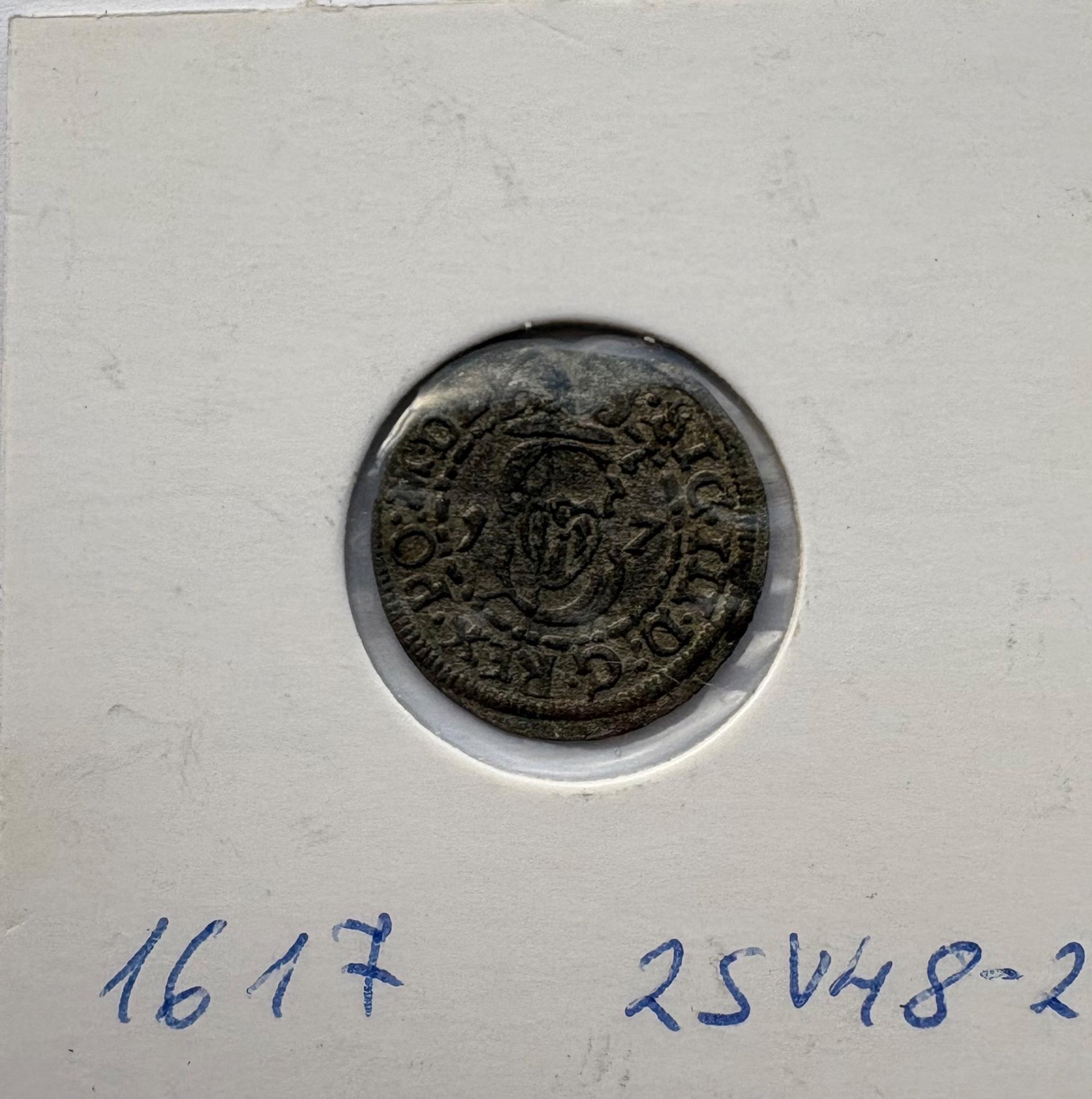 Žygimanto Vazos 1617 šilingas su strėle 