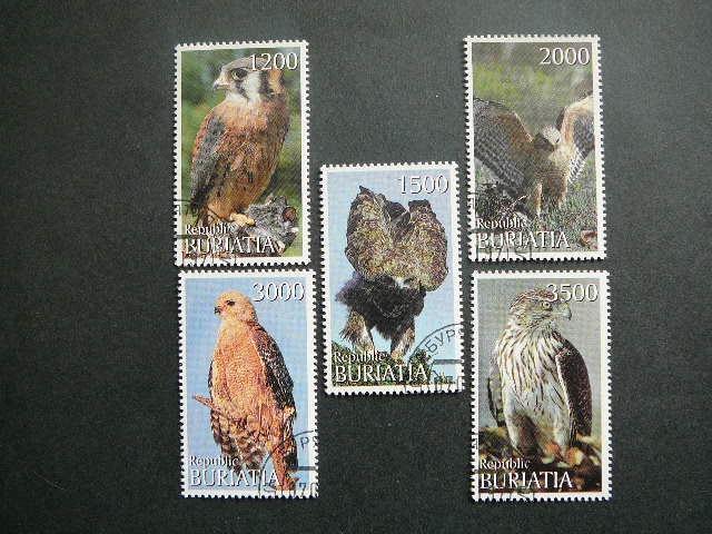 (R) Buriatija 2000 Ereliai Pauksciai antsp. #