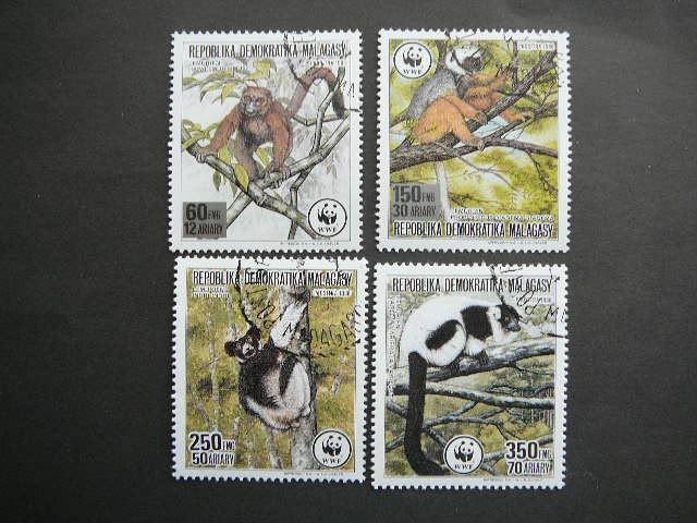Madagaskaras 1988 Bezdziones Lemurai antsp.