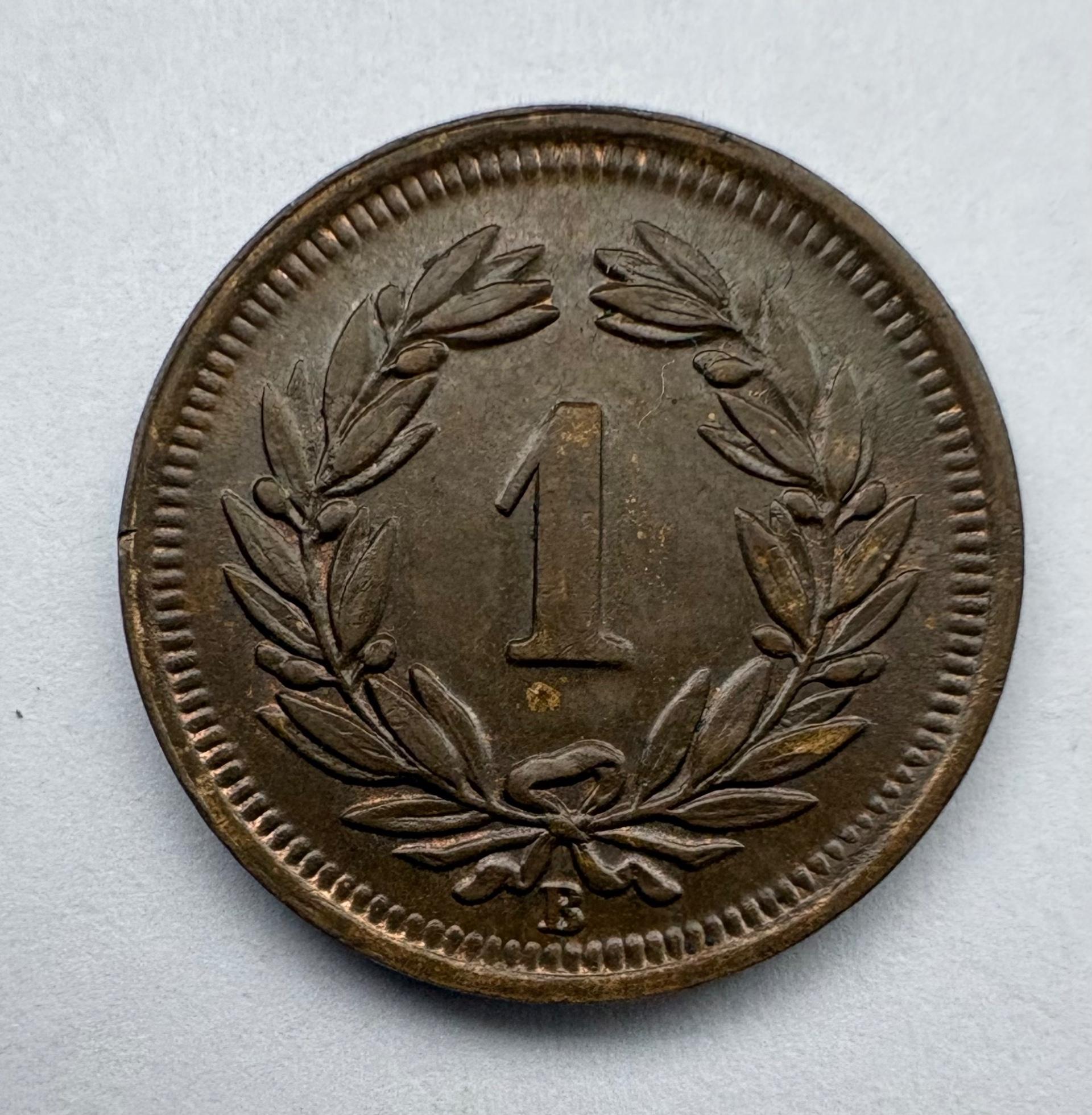 Šveicarija 1 rapen 1941 puiki