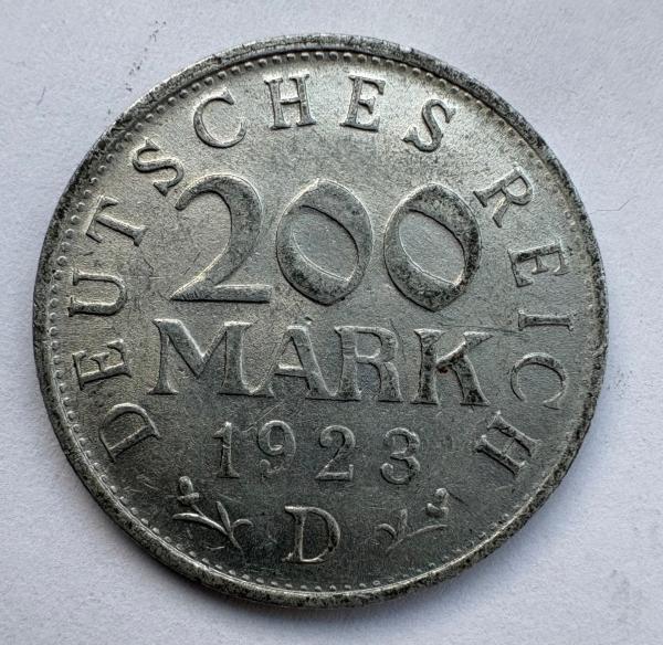 Vokietija 200 M 1923 D