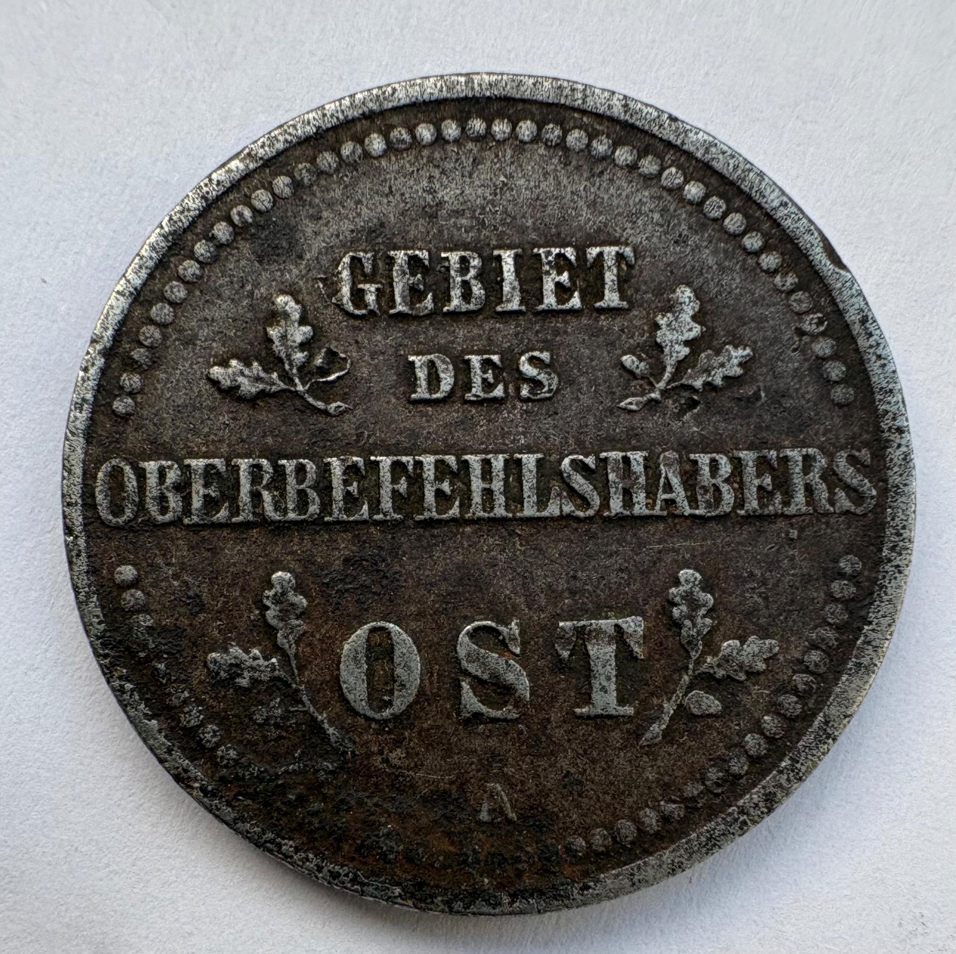 Vokietija 2 kp 1916 okupuotoms teritorijoms 