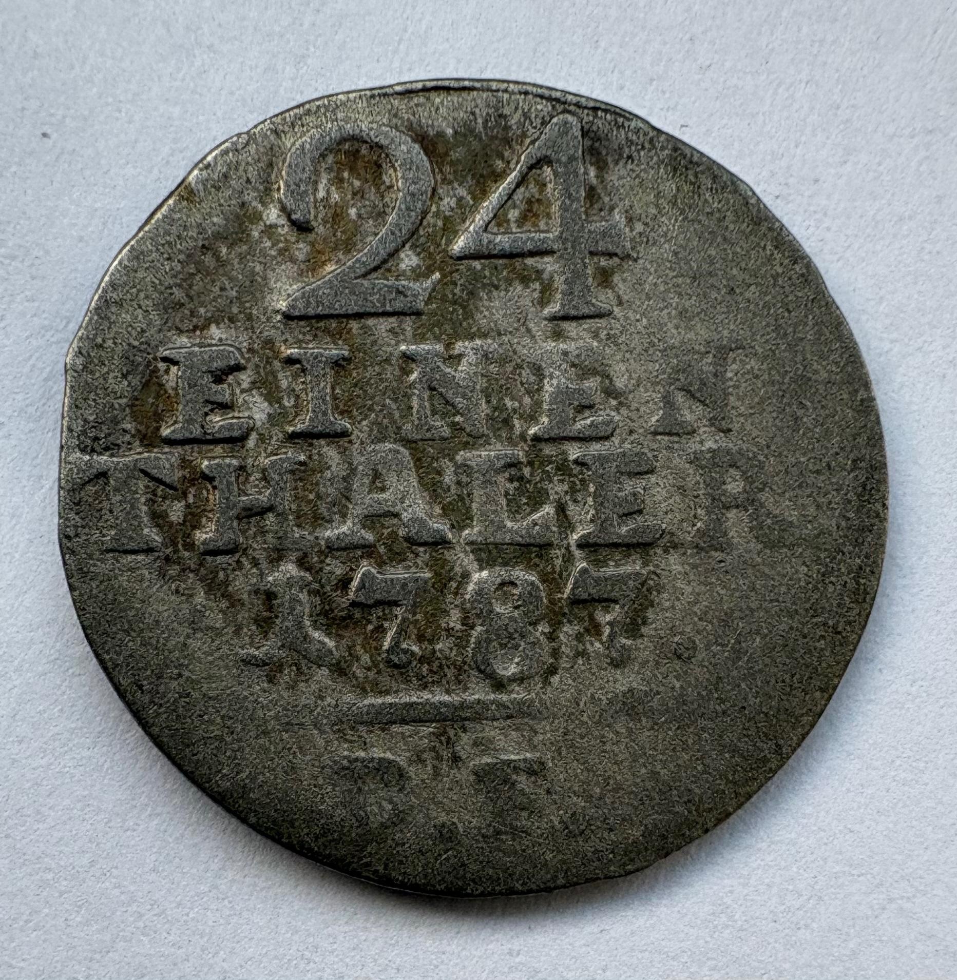 Vokietijos žemės Heseno-Kaselio 1/24 talerio 1787