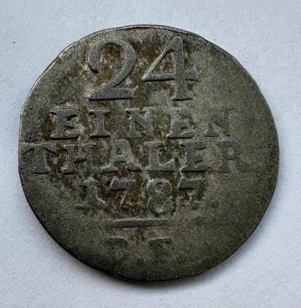 Vokietijos žemės Heseno-Kaselio 1/24 talerio 1787