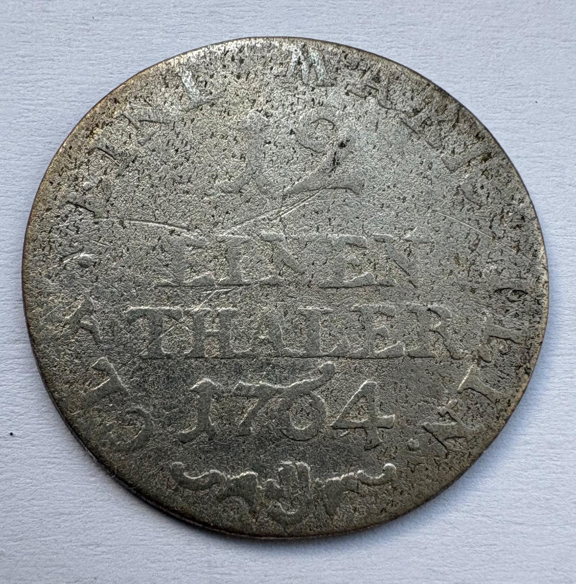 Vokietijos žemės Saxony 1/12 talerio 1764