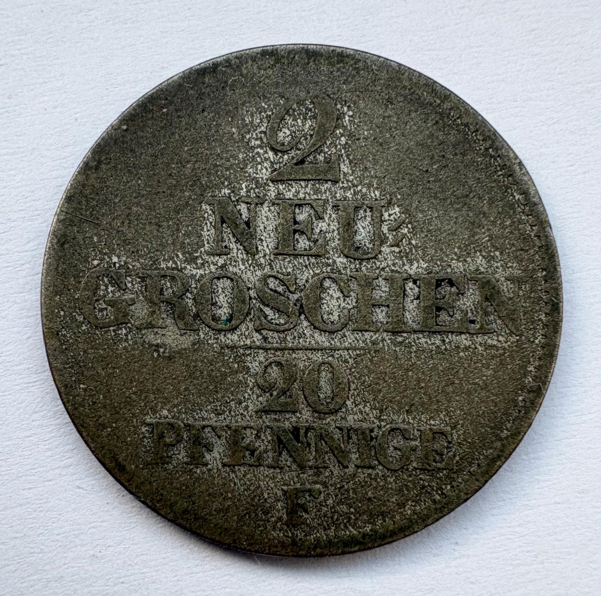 Vokietija Saksonija 2 grašiai 1847