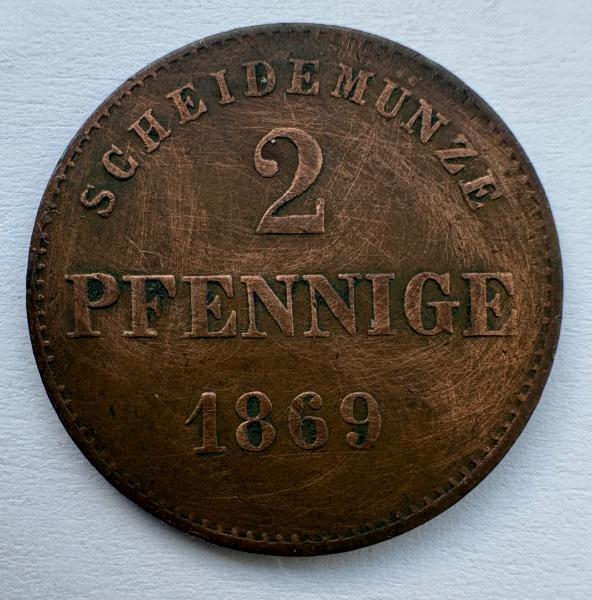 Vokietija Saksonija 2 of 1869