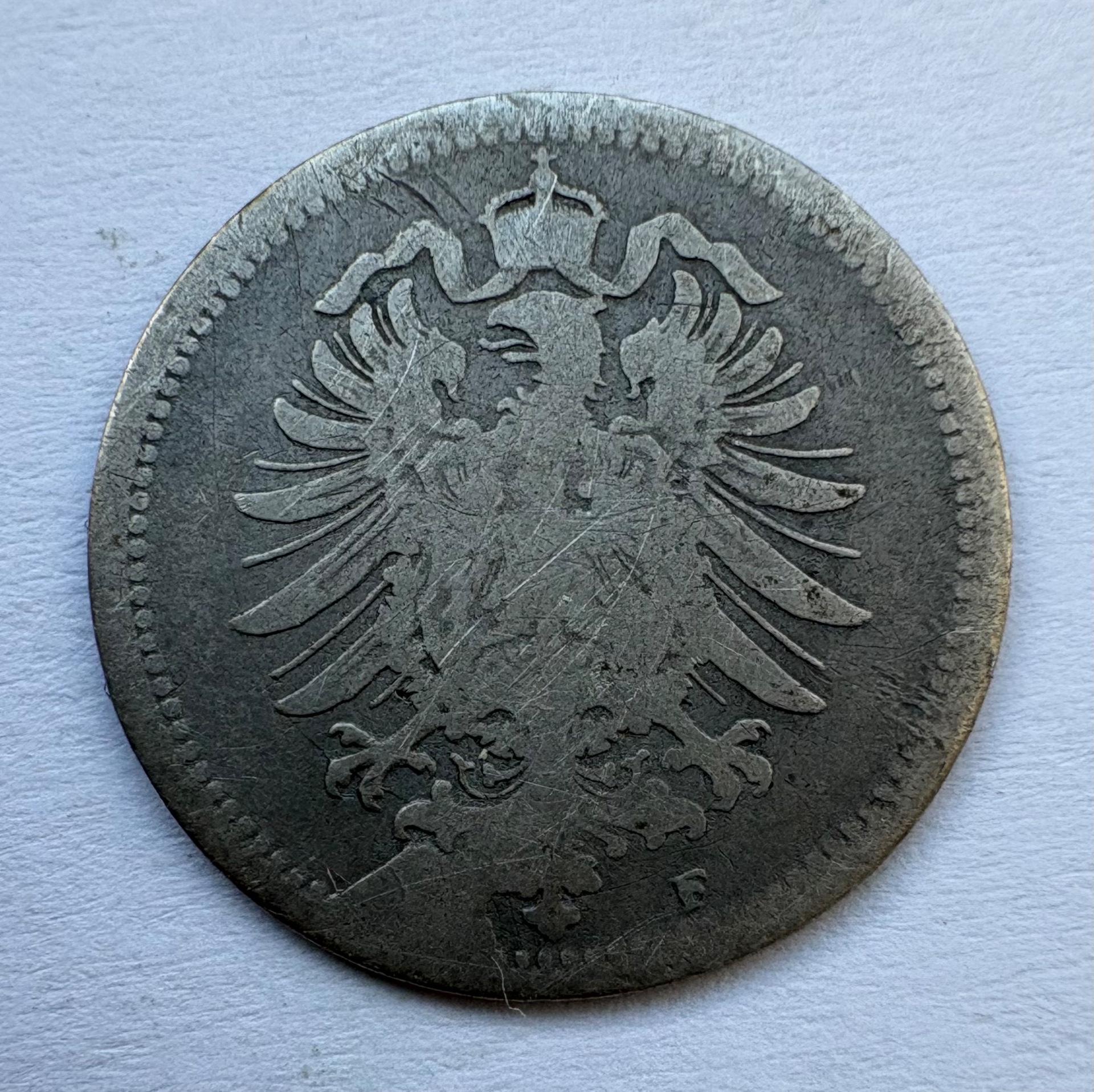 Vokietija 20 pf 1875 F